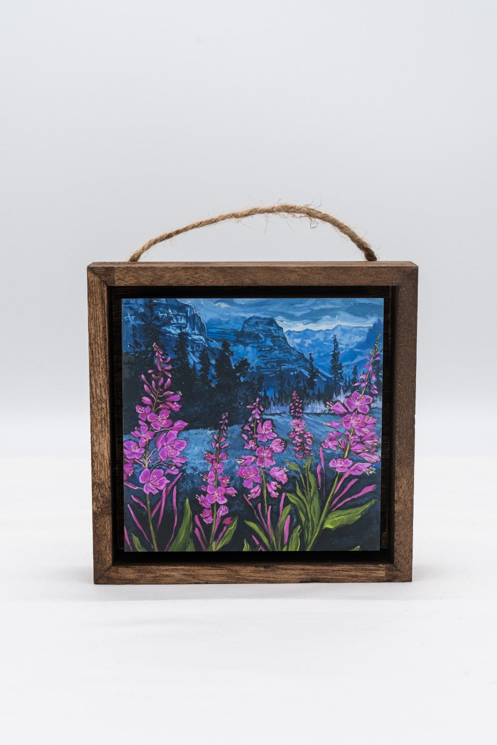 Fireweed Freeze in Glacier National Park Shadow Box|326