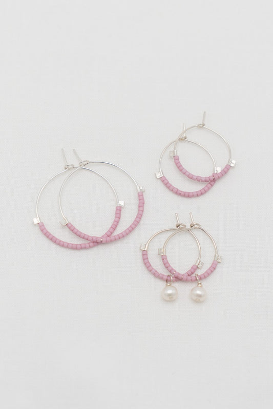 SS Dusty Pink Hoops|348