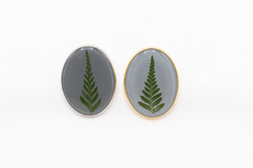 Pressed Botanical Bolo in Silver|168
