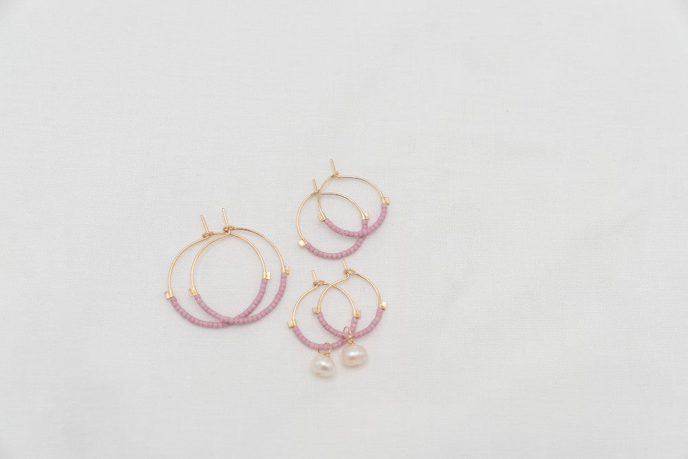 14kg Dusty Pink Hoops|345
