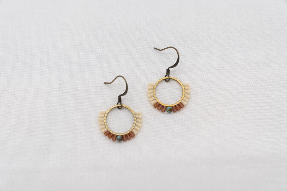 Gaia Beaded Earring : Copper|248