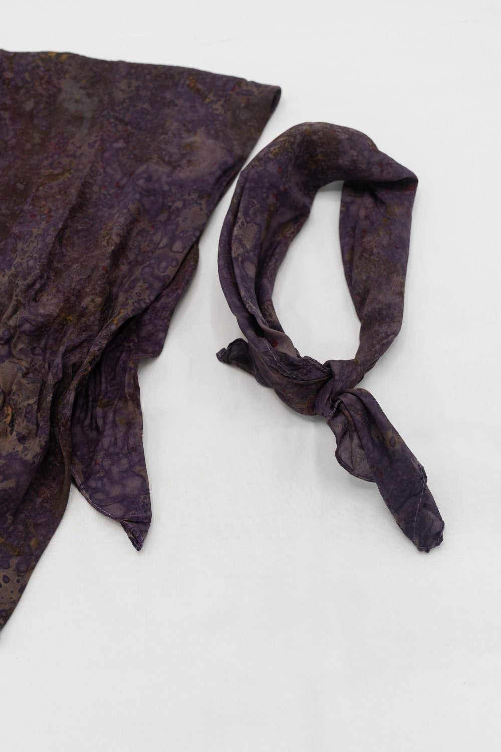 Naturally Dyed Silk Scarf|384