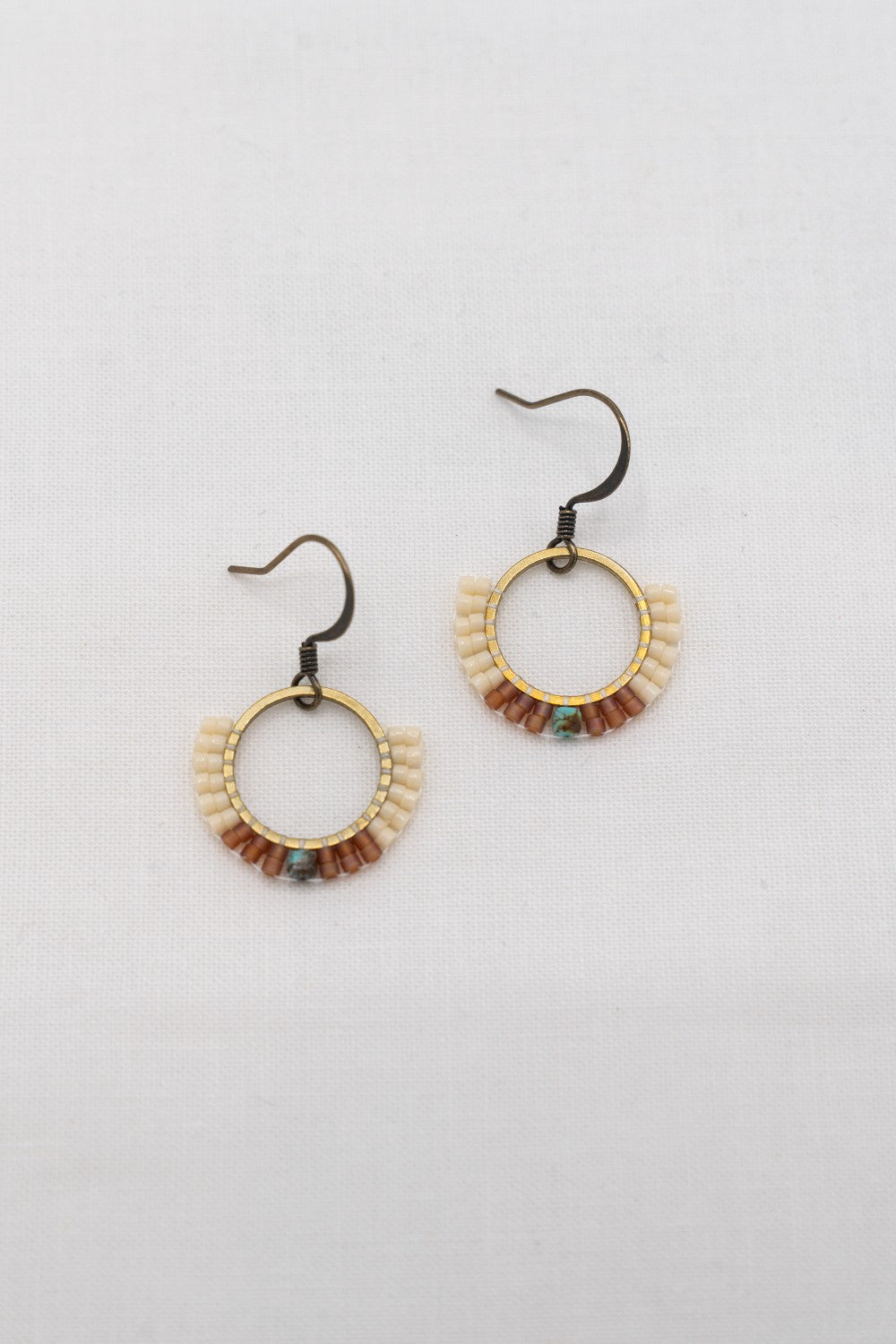 Gaia Beaded Earring : Copper|246