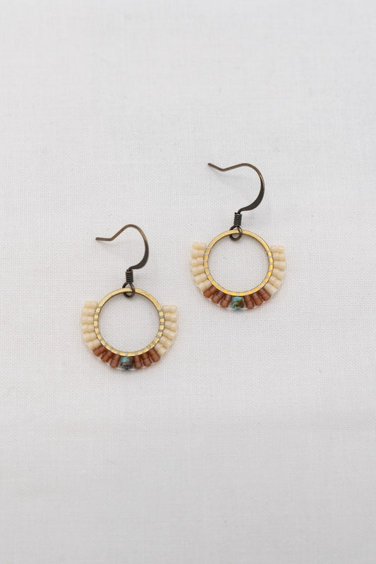 Gaia Beaded Earring : Copper|246