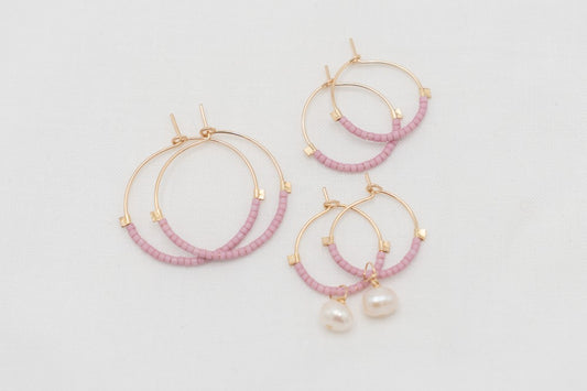 14kg Dusty Pink Hoops|343