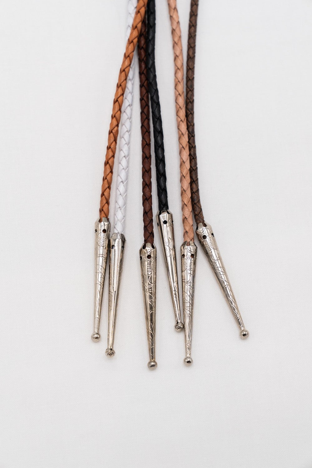 Pressed Botanical Bolo in Silver|173