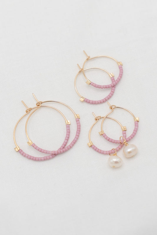 14kg Dusty Pink Hoops|344
