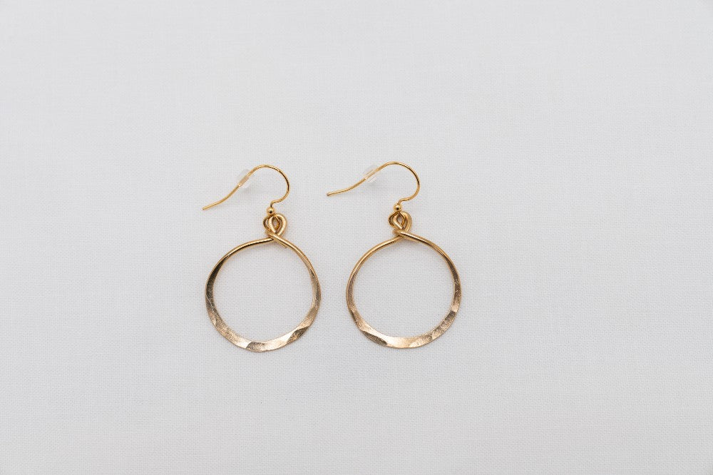 Hammered Large Hoop Earrings|269