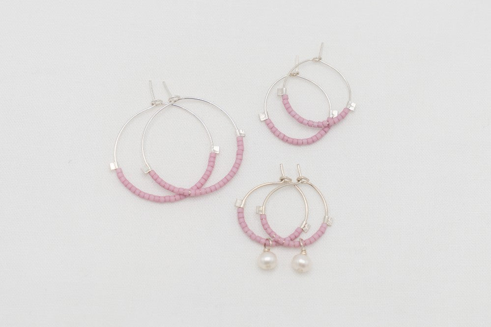 SS Dusty Pink Hoops|347
