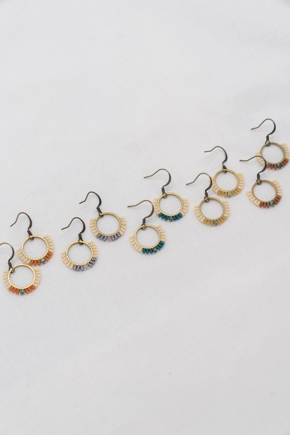 Gaia Beaded Earring : Deep Sea|237