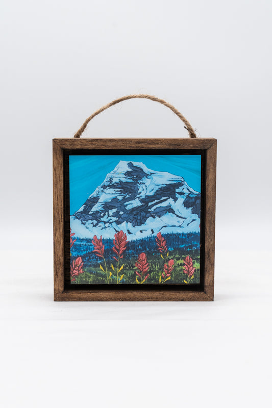 Heavens Peak in Glacier National Park  Shadow Box