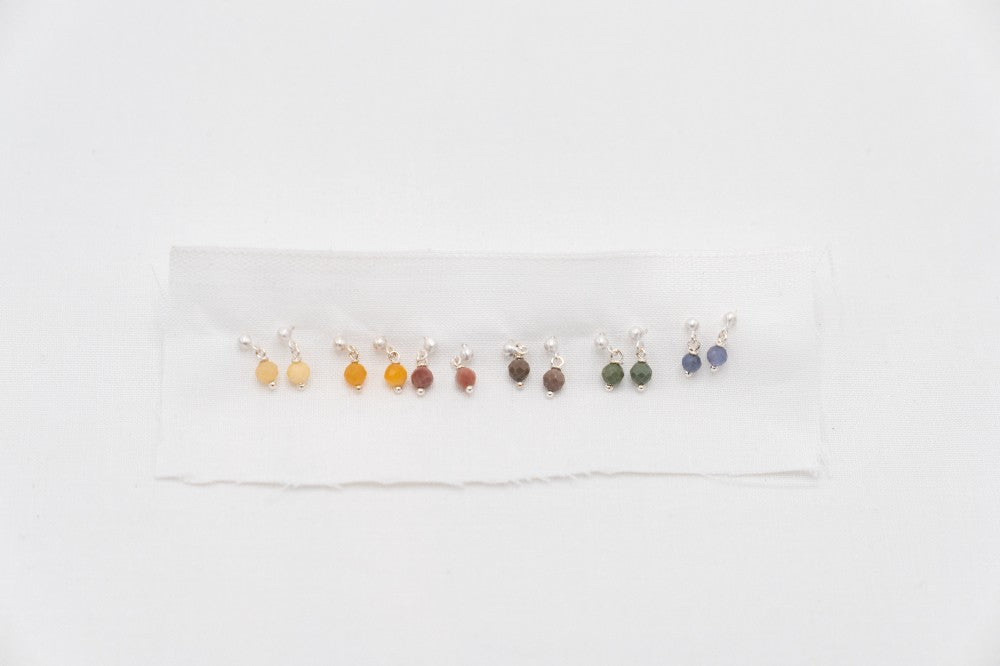 Alashan Agate & Tanzanite Sterling Drops|221
