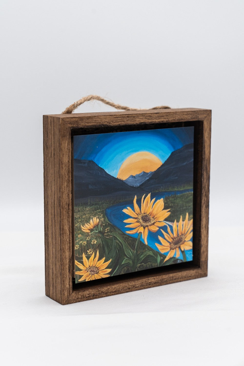 Balsamroot on the Flathead River Shadow Box|331