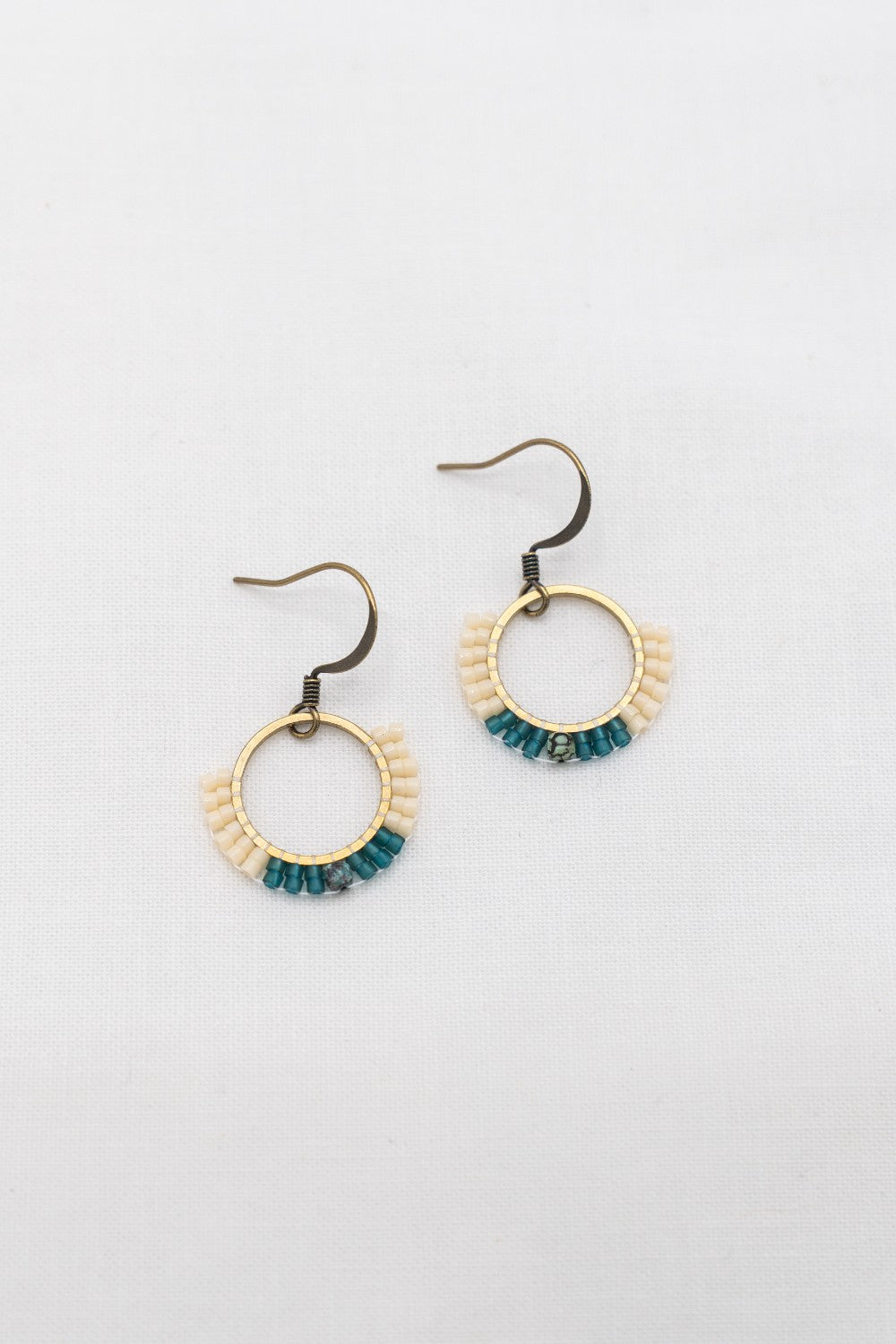 Gaia Beaded Earring : Deep Sea|236