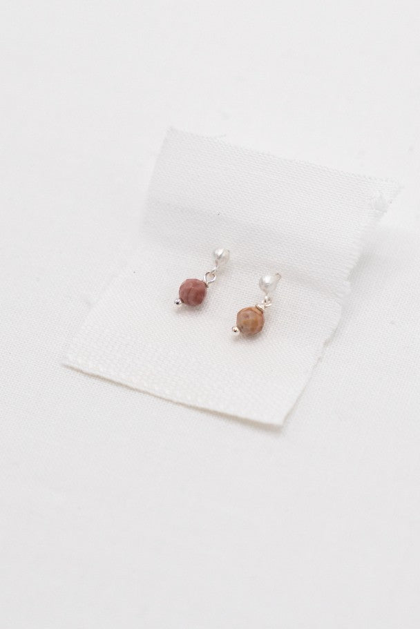 Alashan Agate & Tanzanite Sterling Drops|223